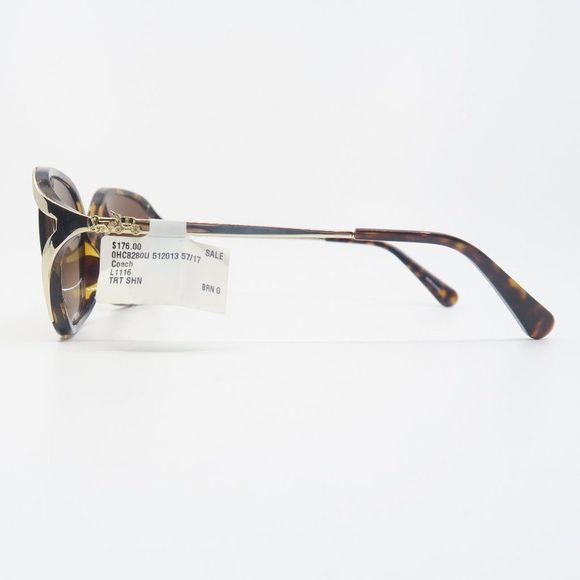 COACH HC8280U 5120/13 New Dark Tortoise/Brown Gradient Women's Sunglasses - Picture 5 of 8